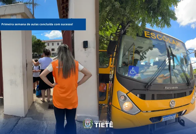 Primeira semana de aulas concluída com sucesso!