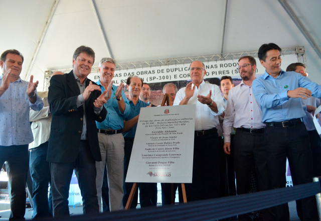Governador Geraldo Alckmin inaugura obras na Rod. Marechal Rondon