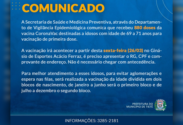 Vacinação contra a Covid-19