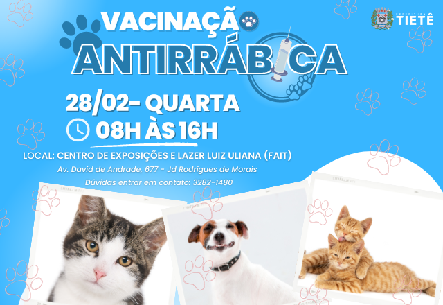 VACINAÇÃO ANTIRRÁBICA - 28/02