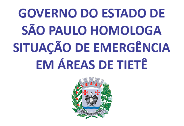 Governo do Estado homologa decreto da Prefeitura sobre Situação de Emergência