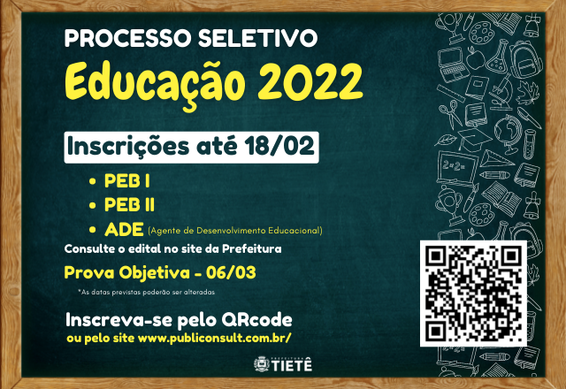 PROCESSO SELETIVO DA EDUCAÇÃO 2022