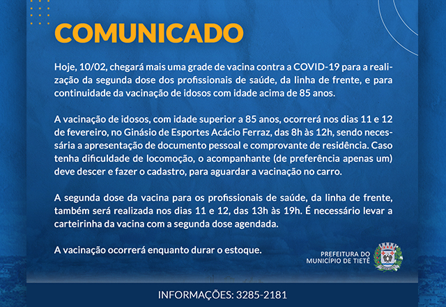 Vacinação contra a Covid-19