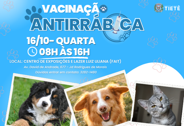 VACINAÇÃO ANTIRRÁBICA- 16/10
