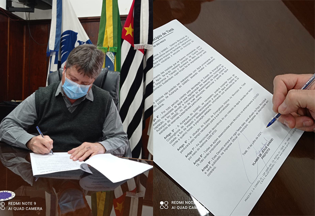 PREFEITO VLAMIR SANDEI DECRETA ESTADO DE EMERGÊNCIA HÍDRICO NO MUNICÍPIO DE TIETÊ