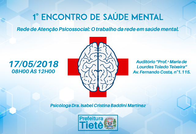 Saúde realiza 1º encontro de saúde mental