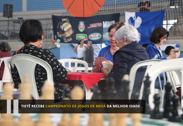 Tietê recebe Campeonato de Jogos de Mesa da melhor idade