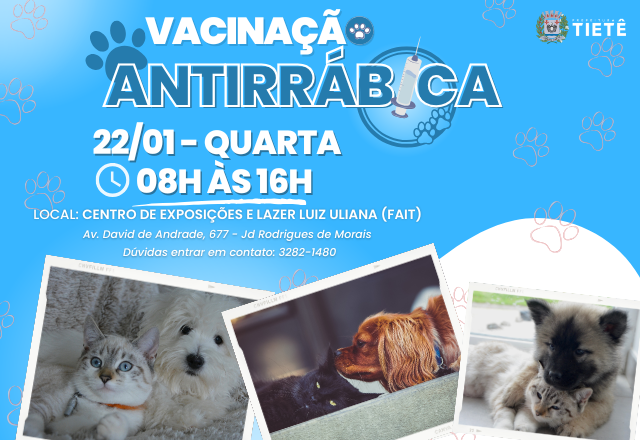 VACINAÇÃO ANTIRRÁBICA - 22/01
